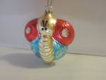 Vintage Glass Butterfly Christmas tree ornament