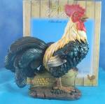 Youngs Resin Rooster With Corn Cob