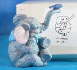 Luckyphants 1994 Resin Laverne Elephant