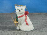 Christmas Ornament White Cat