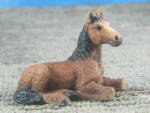 Castagna Italy Alabaster Resin Miniature Lying Horse