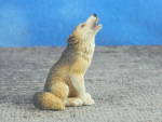 Castagna Italy Alabaster Resin Miniature Howling Wolf