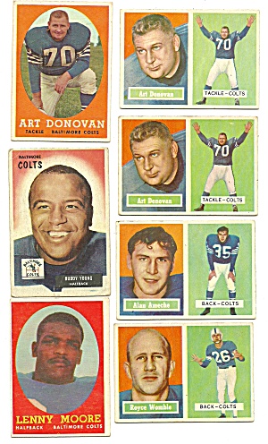 1950's Baltimore Colts Football Cards
