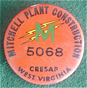 Mitchell Plant Cresap, Wv Employee Badge