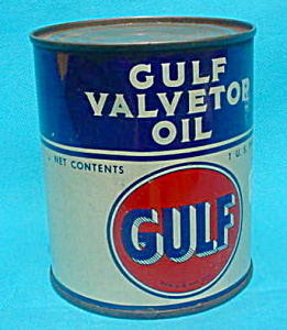 Early Pt. Of Gulf Valvetop Oil Never Opened