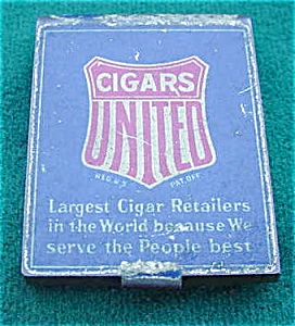 United Cigars Adver. Match Safe