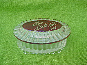 1948 Ohio State Fair Souvenir Glass Box