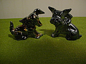 Pr. Of Imperial Glass Animal Pups