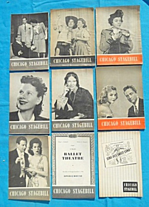1940's Chicago Stagebill Programs 21 Issues