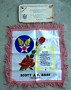 50's Scott Afb Pillow Cover Illinois