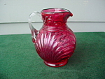 Cranberry Glass Pitcher