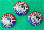 (3) Kennedy for President Campaign Pinbacks