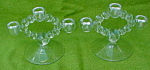 Imperial Candlewick 3 Light Candleholders