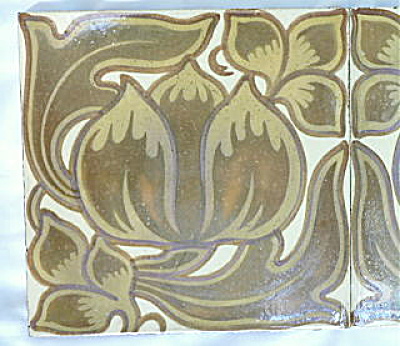 Art Nouveau Luster Tile Set