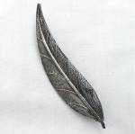 Portuguese Sterling Feather Pin