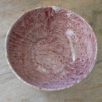 AR Cole Raspberry Glaze Bowl