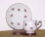 FTD PINK ROSES CUP & SAUCER