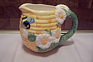 Porcelain Flower Decorated Honeybee Creamer