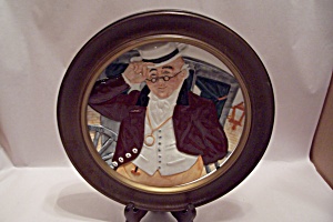 Mr. Pickwick Collector Plate With Wood Frame