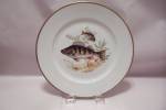 German Bavarian Fish Motif China Collector Plate