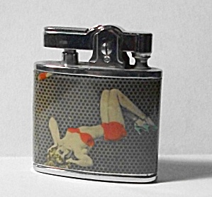 Vintage New Old Stock 1950`s Pinup Girlie Lighter