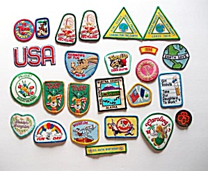 25 - Girl Scout Patches - Picquet - Earth Save - Recycl