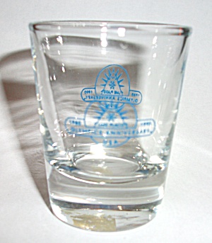 1990 Lake Placid Anniversary Shot Glass