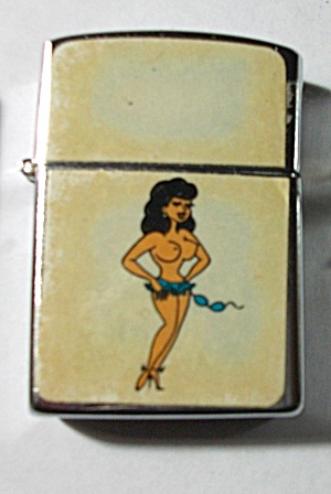 1960`s Reliance Semi Nude Topless Pinup Lighter