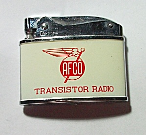 Coronet Avv. Afco Transistor Radio Flat Lighter