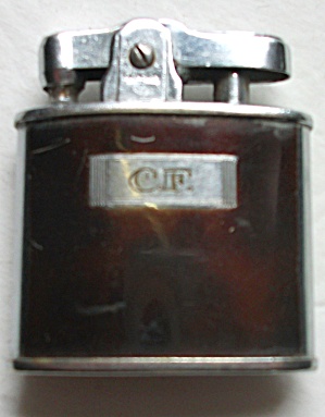 Vintage 1950`s Ronson Brown Enamel Lighter
