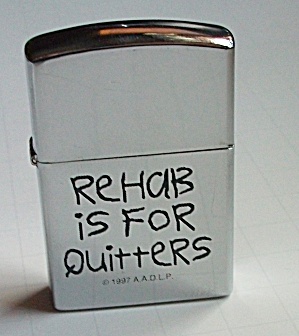 A.a.d.l.p. Rehab Is For Quitters Pocket Lighter