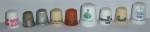 9 DIFFERENT THIMBLES SOME VINTAGE ADVERTISING  GOB