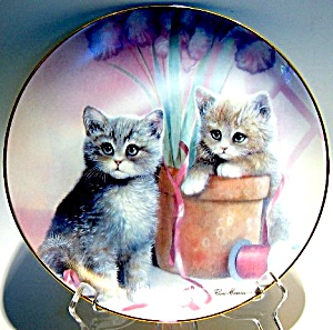 Cat Plate 'playful Companions'