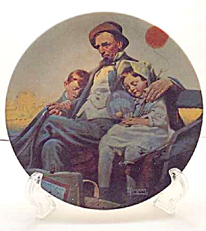 Norman Rockwell Plate 'home From The County Fair' 2002