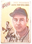 Wes Westrum baseball  card 1954 Topps #180