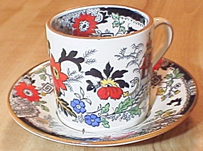 Coalport China Kings Ware Canton Demitasse Cup And Saucer E