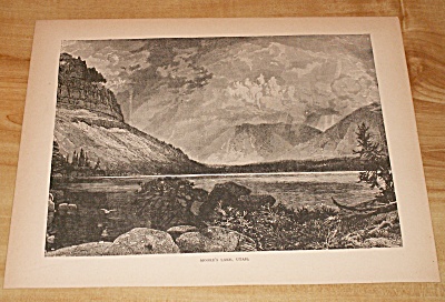 1885 Book Print, Moore's Lake, Moores Lake, Uintah Mtns., Utah