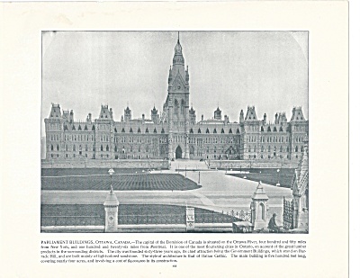 Parliament Buildings, Ottawa, Canada 1892 Shepp's Photographs Bk Pg