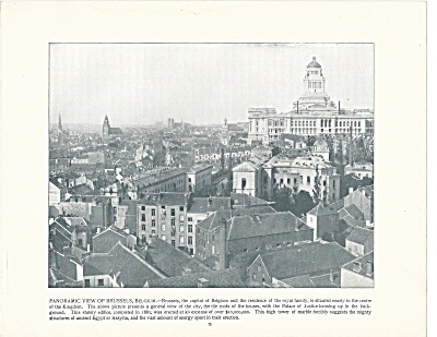 Brussels, Belgium, 1892 Shepp's Photographs Original Book Page