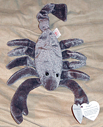 Ty Stinger The Scorpion Beanie Baby 1998