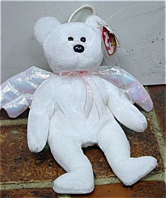 Ty Halo The White Angel Bear Beanie Baby
