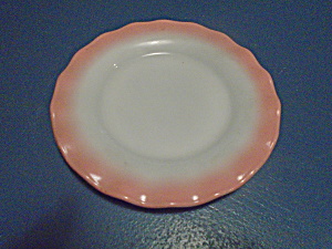 Hazel Atlas Ripple Pink Vintage Dinner (Lunch) Plates