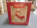 Coke Coca-Cola Ceramic New in Box Polar Bears Sliding