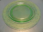 Fostoria Vesper Green Depression Glass Lunch/Salad Plate(s) Vaseline