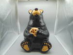 Bearfoots Big Sky Carver Black Bear Cookie Jar 