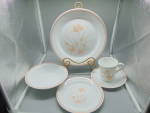 Corelle Peach Floral Service for 6 Total of 30 Pcs. One Price MINT