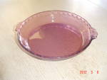 Pyrex Cranberry 10 in. Handled Fluted Deep Dish Pie Plates