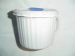 Corning Ware French White Covered Soup Mug