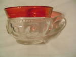 Tiffin/Franciscan Kings Crown Cranberry Thumbprint Cups