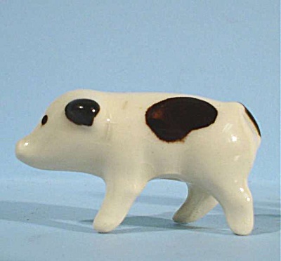 1940s Ohio Pottery Miniature Baby Pig